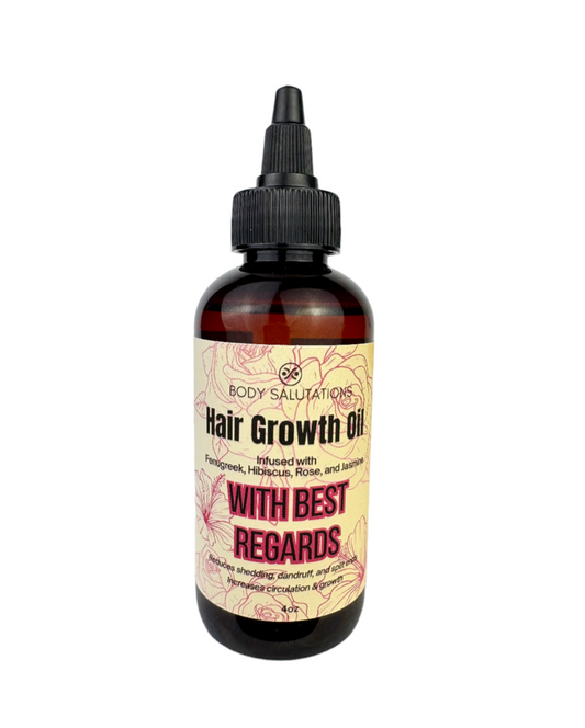 "With Best Regards" Infused Hair Growth Oil- Kid Friendly